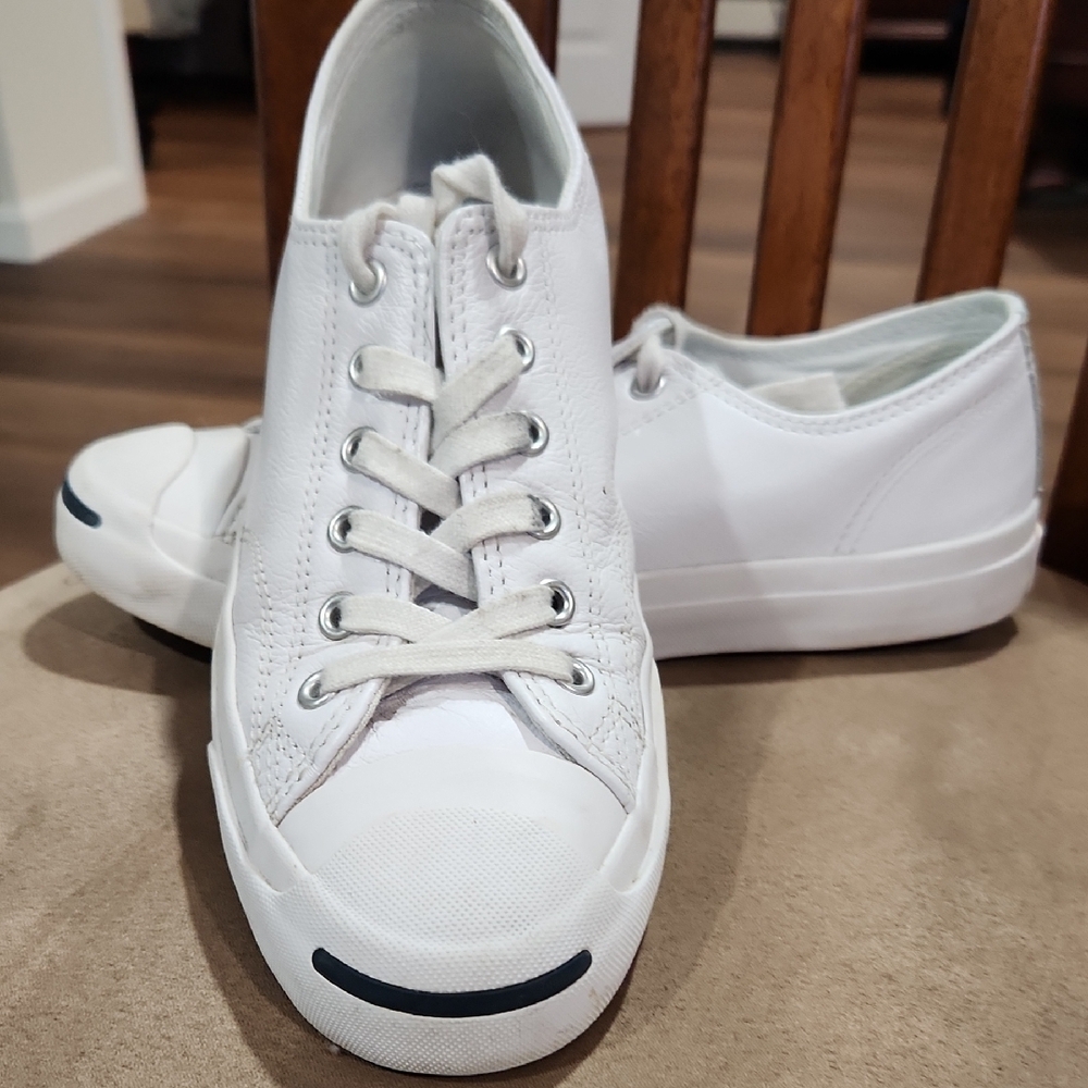 Converse White Leather Sneakers